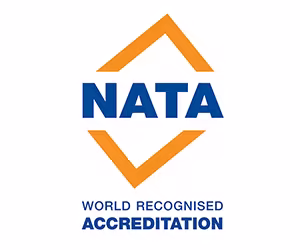 National Association of Testing Authorities (NATA) world recognised accreditation logo